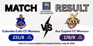 Team Effort Powers Colombo Colts Women to 53-Run Victory Over Ace Capital