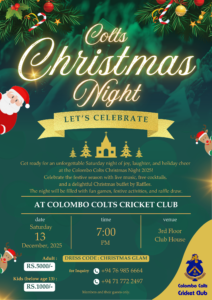 Colts Christmas Night – 13 December 2025 | Club House